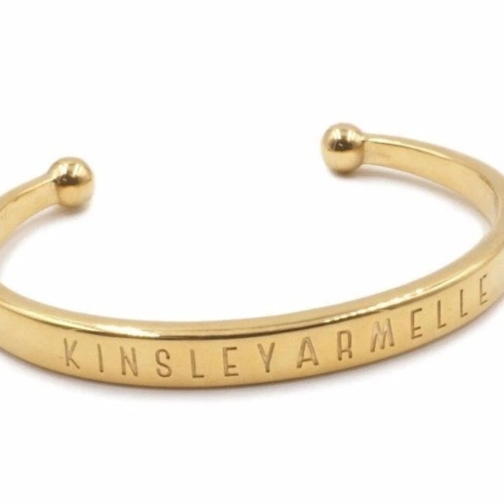 Kinsley Armelle Gold Cuff Bracelet